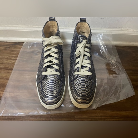 Blue snakeskin Christian Louboutins size 45 EU - Picture 4 of 8